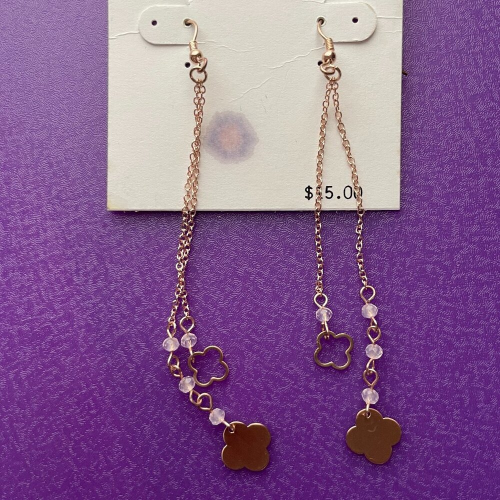 Bundle 3 pairs for $12. Jillian Michel Gold Tone Double Strand Dangle Earrings